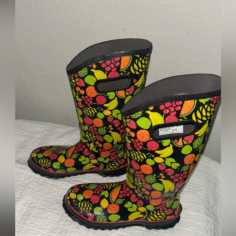 Bogs Women's Colorful Fruit Print Rain Boots - Picture 2 of 9
